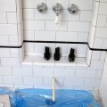Shower subway tile