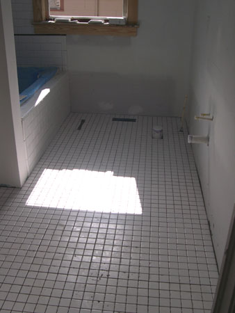 Bathroom floor