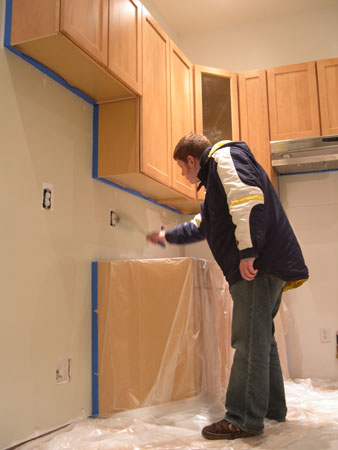 Painting kitchen