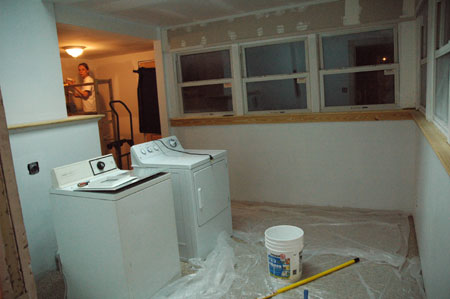 Paint laundry room