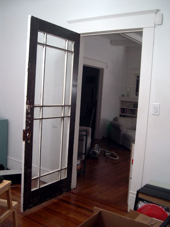 Guest bedroom door