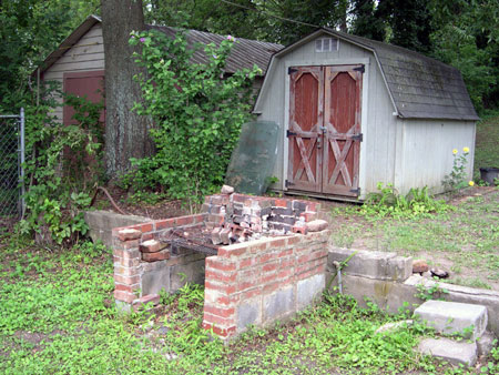 Removed garden fence