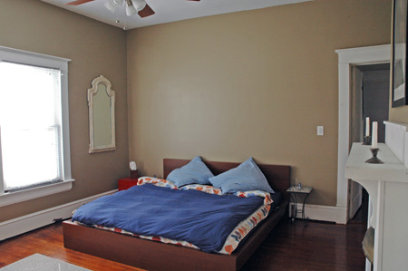 Painted bedroom