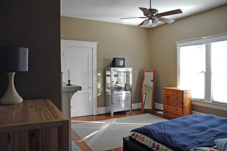 Painted bedroom