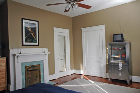 Painted bedroom