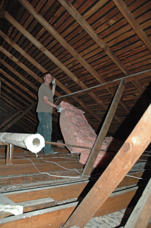 Attic insulation