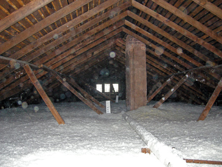 Attic insulation