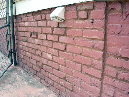 Re-pointing brick after