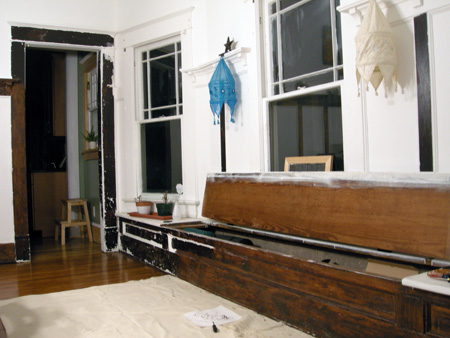 Dining room paint stripping