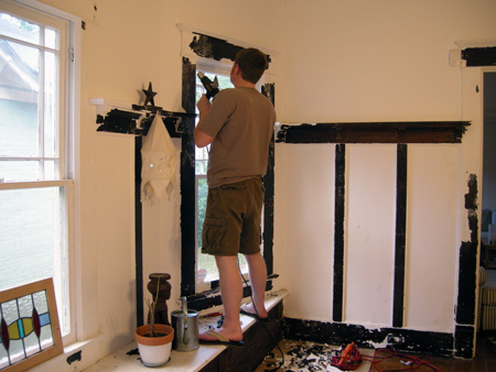 Dining room paint stripping