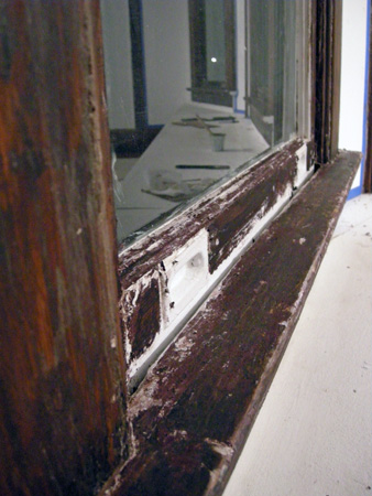 Dining room paint stripping