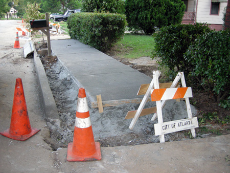 Sidewalk concrete