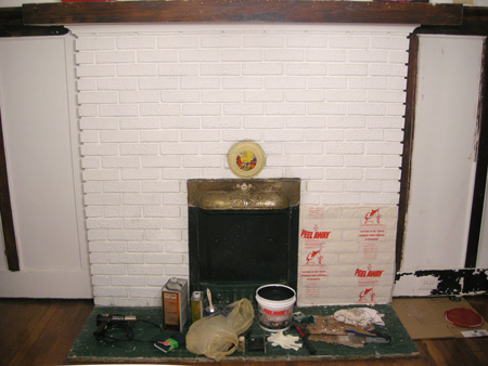 Fireplace with Peel Away