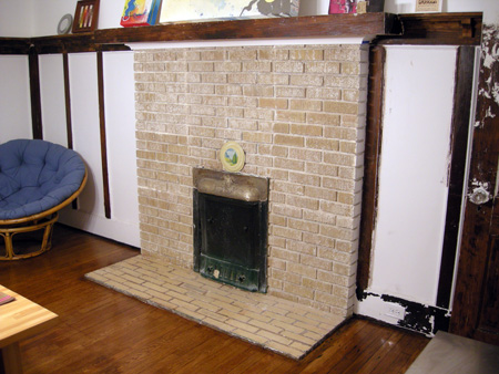 Fireplace after PeelAway