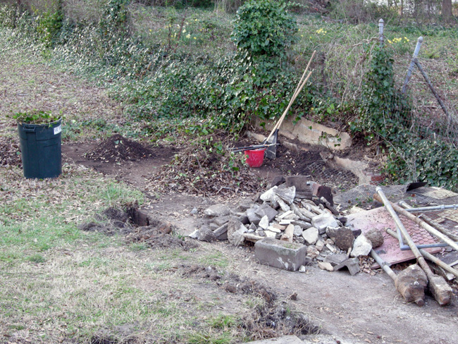 Uncovering driveway