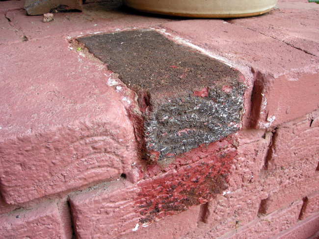 Exterior brick after PeelAway