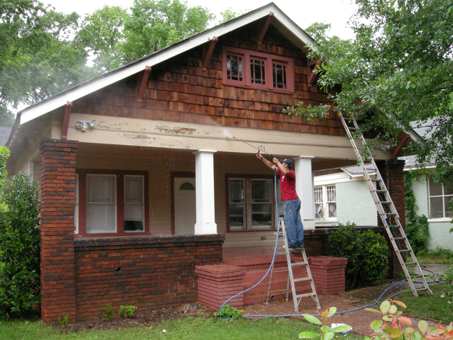 Pressure washing