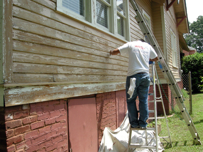 Window trim pressure washing