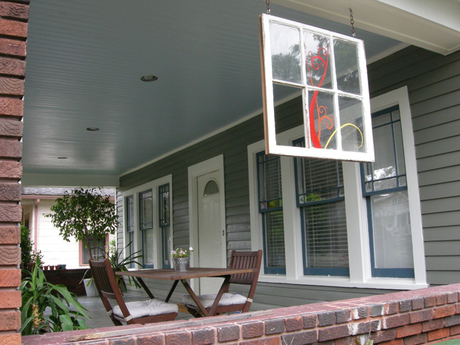 Repainted porch