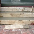 Pouring the concrete steps