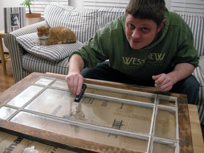 Butler's pantry glass door glazing