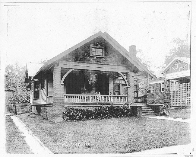 This is not our house, but it is a house from one street over.