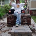 Steffi with bricks