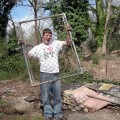 Tearing out fence gate